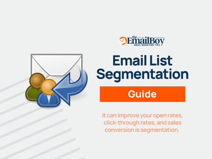 Segmenting your email list effectively