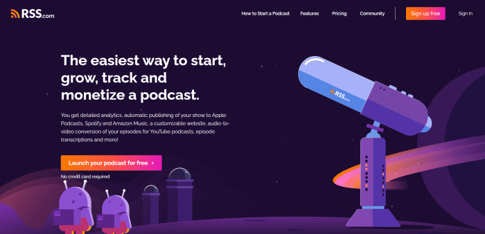 Podcast distribution platforms